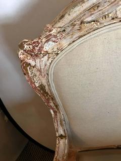 Pair of Antique Louis XV Style Armchairs in Painted Distressed Frames - 1280451