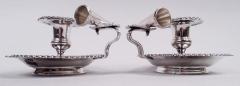 Pair of Antique Odiot French Classical Silver Chambersticks - 4032808