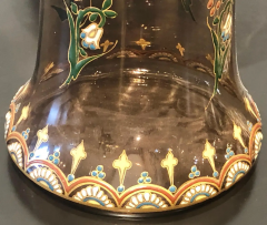 Pair of Antique Palatial French Jeweled Vases or Urns Emile Galle Style - 2668023