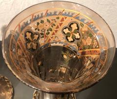 Pair of Antique Palatial French Jeweled Vases or Urns Emile Galle Style - 2980465