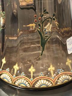 Pair of Antique Palatial French Jeweled Vases or Urns Emile Galle Style - 2980470