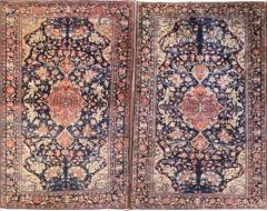 Pair of Antique Persian Feraghan Sarouk Rugs Unusual 43 x 7 - 4099380