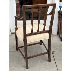 Pair of Antique Regency Mahogany Open Arm Chairs - 4612536
