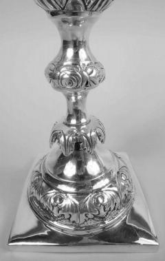 Pair of Antique Russian Classical Silver Candlesticks C 1888 - 3770172