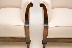 Pair of Antique Swedish Satin Birch Armchairs - 3110138
