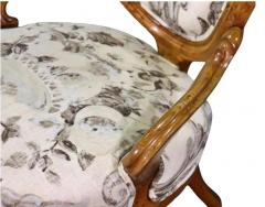 Pair of Antique Victorian Balloon Back Burl Walnut Parlor Chairs - 3662596