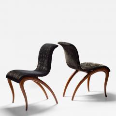 Pair of Anxie Dining Chairs by Maurizio Marconato Terry Zappa for Porada - 4436059