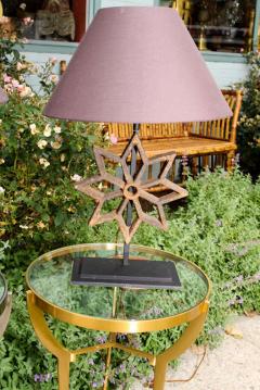 Pair of Architectural Cast Iron Stars Mounted as Table Lamps - 4793964