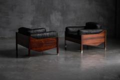 Pair of Architectural Mid Century Club Chairs 1960s - 4593807