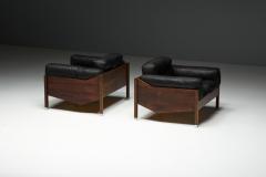 Pair of Architectural Mid Century Club Chairs 1960s - 4593815