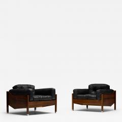 Pair of Architectural Mid Century Club Chairs 1960s - 4594746