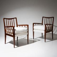 Pair of Armchairs Italy Mid 20th Century - 4548151
