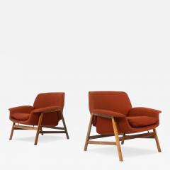 Pair of Armchairs Mod 849 by Gianfranco Frattini for Cassina 1950s - 4634195