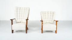 Pair of Armchairs Monsieur Madame by Guillerme and Chambron for Votre Maison - 4625362