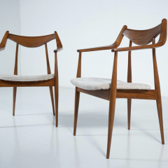 Pair of Armchairs by Heczendorfer L szl Hungary 1960 - 3954631