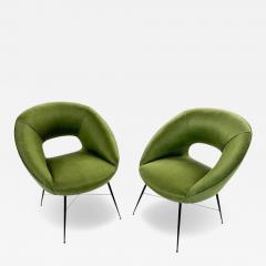 Pair of Armchairs by Silvio Cavatorta Italy 1950s - 4627221