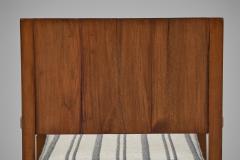 Pair of Armchairs with Wooden Frames and Striped Upholstered Seats Europe 1930s - 4244430