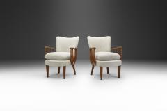 Pair of Armchairs with Wooden Spindle Sides Europe ca 1950s - 2787087