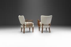Pair of Armchairs with Wooden Spindle Sides Europe ca 1950s - 2787089