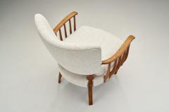 Pair of Armchairs with Wooden Spindle Sides Europe ca 1950s - 2787092