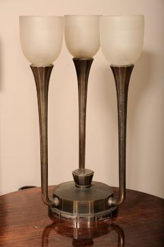 Pair of Art Deco 3 Light Table Lamps by J Codure - 1422743