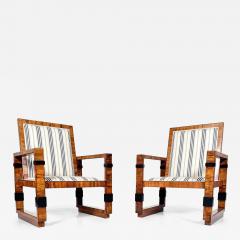 Pair of Art Deco Armchairs New Upholstery - 4634215