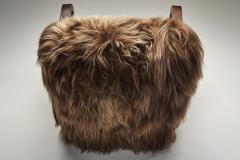 Pair of Art Deco Armchairs in Longhair Sheepskin Europe Early 20th Century - 4603816