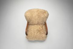 Pair of Art Deco Armchairs in Mongolian Longhair Sheepskin Europe ca 1930s - 4303610