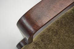 Pair of Art Deco Armchairs with Moss Green Upholstery Europe 1930s - 4746799