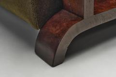 Pair of Art Deco Armchairs with Moss Green Upholstery Europe 1930s - 4746802
