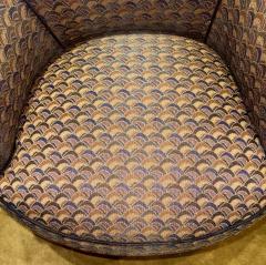 Pair of Art Deco Barrel Lounge Chairs - 4776268