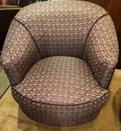 Pair of Art Deco Barrel Lounge Chairs - 4776276