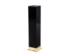 Pair of Art Deco Black Lacquer Pedestal Columns - 3486588