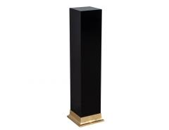 Pair of Art Deco Black Lacquer Pedestal Columns - 3486594