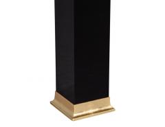 Pair of Art Deco Black Lacquer Pedestal Columns - 3486595