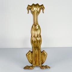 Pair of Art Deco Brass Andiron Dachshunds American 1920s - 2978871