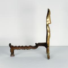 Pair of Art Deco Brass Andiron Dachshunds American 1920s - 2978875