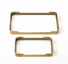 Pair of Art Deco Brass Trays France c 1930 s - 4508860
