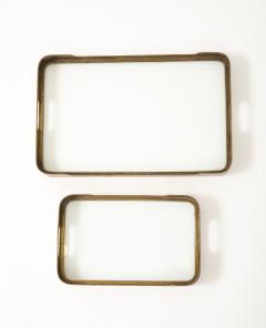 Pair of Art Deco Brass Trays France c 1930 s - 4508861