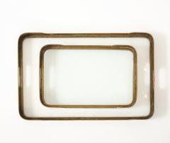 Pair of Art Deco Brass Trays France c 1930 s - 4508862