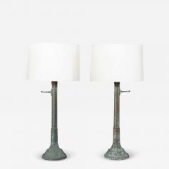 Pair of Art Deco Bronze Table Lamps - 3800197