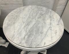 Pair of Art Deco Carrara Marble Top Tables - 1752771