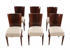 Pair of Art Deco Chairs Mahogany Veneer France circa 1930 - 1092580