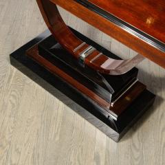 Pair of Art Deco Console Tables in Walnut Black Lacquer France circa 1935 - 2551290