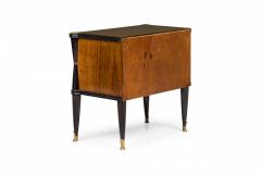 Pair of Art Deco French Rosewood Commodes with Bronze and Ebonized Trim - 4161591