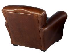 Pair of Art Deco Leather Club Chairs - 3065500