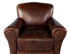 Pair of Art Deco Leather Club Chairs - 3065506