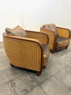 Pair of Art Deco Lounge Chairs France 1920 - 4605086