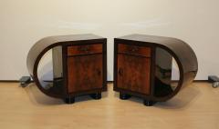 Pair of Art Deco Nightstands Walnut Veneer France circa 1930 - 2903652