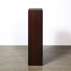 Pair of Art Deco Rectilinear Rosewood Pedestals - 4653880